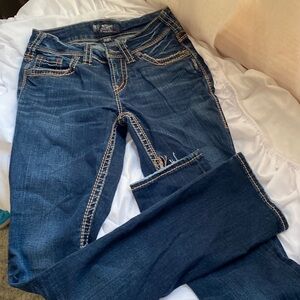 Silver Suki mid straight jeans